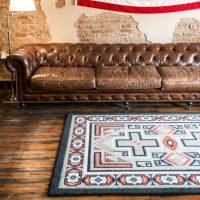 Saw Tooth Rug - Raincloud