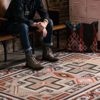 Saw Tooth Rug - Raincloud