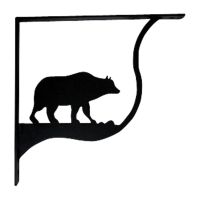 Wrought Iron Bear Shelf Brackets
