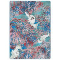 Sea Horse Area Rug - Aqua