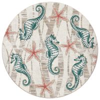 Seaweed Seahorse Rug - Mineral