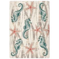Seaweed Seahorse Rug - Mineral