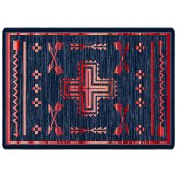 Shoot Me Straight Rug - Power Red