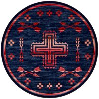 Shoot Me Straight Rug - Power Red