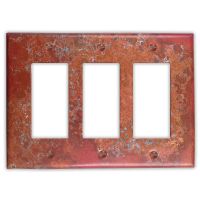 Sierra 3 Rocker/GFI Copper Switch Plate