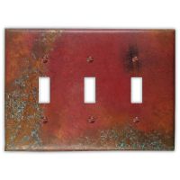 Sierra 3 Toggle Copper Switch Plate