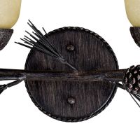 Akron 4-Light Oil Rubbed Bronze and Matte White Vanity Light