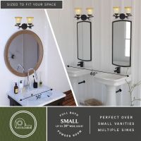 Akron 4-Light Oil Rubbed Bronze and Matte White Vanity Light