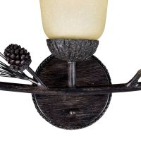 Sierra 3-Light Black Walnut Vanity Light