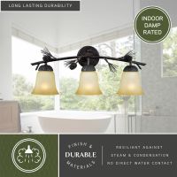Sierra 3-Light Black Walnut Vanity Light