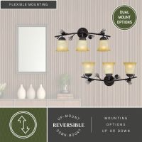 Sierra 3-Light Black Walnut Vanity Light
