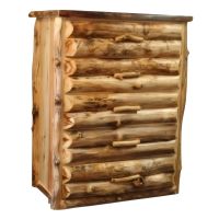 Silverleaf Aspen 5 Drawer Log Chest with Half Log Drawers