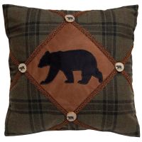 Bear & Bear Buttons Pillow
