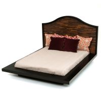 Soft Modern Reclaimed Wood Platform Bed