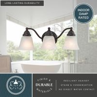 Standford 3-Light Oil Burnished Bronze Vanity Light