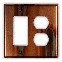Stellar 1Rocker/GFI 1 Outlet Copper Switch Plate
