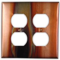 Stellar 2 Outlet Copper Switch Plate