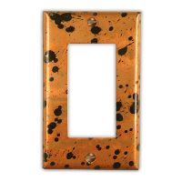 Sunburst 1 Rocker/GFI Copper Switch Plate