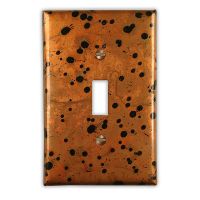 Sunburst 1 Toggle Copper Switch Plate