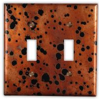 Sunburst 2 Toggle Copper Switch Plate