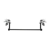 Wrought Iron Pinecone Towel Bar