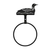 Wrought Iron Loon Towel Ring