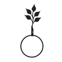 Wrought Iron Leaf Towel Ring