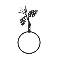 Wrought Iron Pinecone Towel Ring
