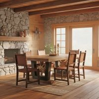 Teak Root Harvest Table Solid Wood