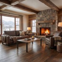 Live Edge Coffee Table: Some lifestyle images are created with AI for visualization purposes. Crafted from natural solid wood, each piece is unique and will vary.