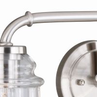 Toledo 3-Light Satin Nickel Vanity Light