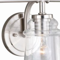 Toledo 3-Light Satin Nickel Vanity Light