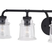 Toledo 4-Light Matte Black Vanity Light