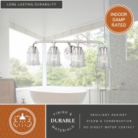 Toledo 4-Light Satin Nickel Vanity Light