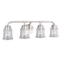 Toledo 4-Light Satin Nickel Vanity Light