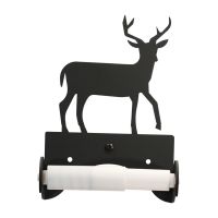 Wrought Iron Deer Roller Style Tissue Holder