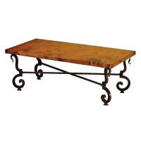 Tuscany Hammered Copper Coffee Table -