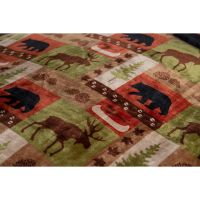 Patchwork Lodge Plush Sherpa Comforter Set