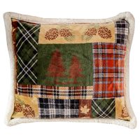 Tree Plaid Plush Sherpa Comforter Set
