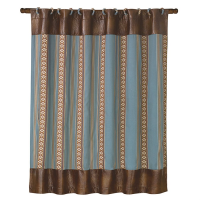 Aztec Turquoise shower curtain