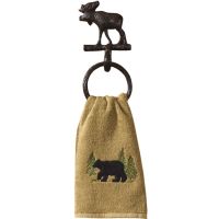 Cast Towel Ring Moose Hook