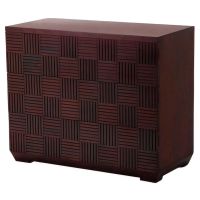 Urban Rustic Mahogany Three Drawer Chest