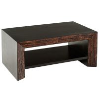 Urban Rustic Reclaimed Wood & Mahogany Coffee Table