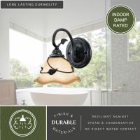 Vine 1-Light Oil Shale Vanity Light