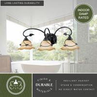 Vine 3-Light Oil Shale Vanity Light