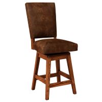Warner Modern Upholstered Bar Stool - Swivel