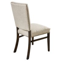 Warner Modern Upholstered Dining Side Chair - Mayo Fabric Upholstery - Optional Nail Head Trim