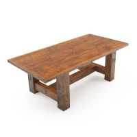 Sawmill Timber Barnwood Dining Table - Antique Barnwood Finish