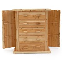 Rustic Concealment Bedroom Chest with hidden sides open