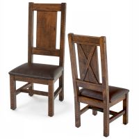 Weathered Wood Dining Chairs--Antique Barnwood finish